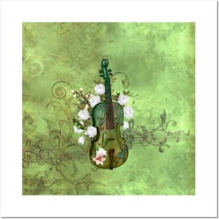 Wonderful elegant violin Posters and Art